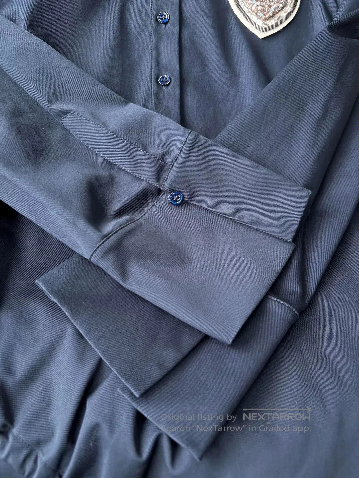 Dior christian dior navy embellished badge shirt dress. Size US S / EU 44-46 / 1 - 5 Thumbnail