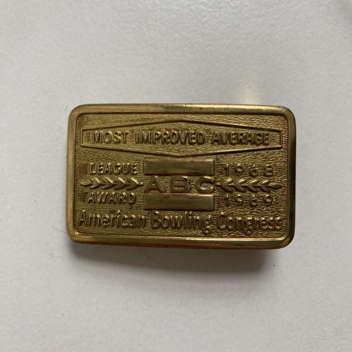 Vintage Vintage 1968-1969 American Bowling Congress Belt Buckle Size ONE SIZE - 1 Thumbnail