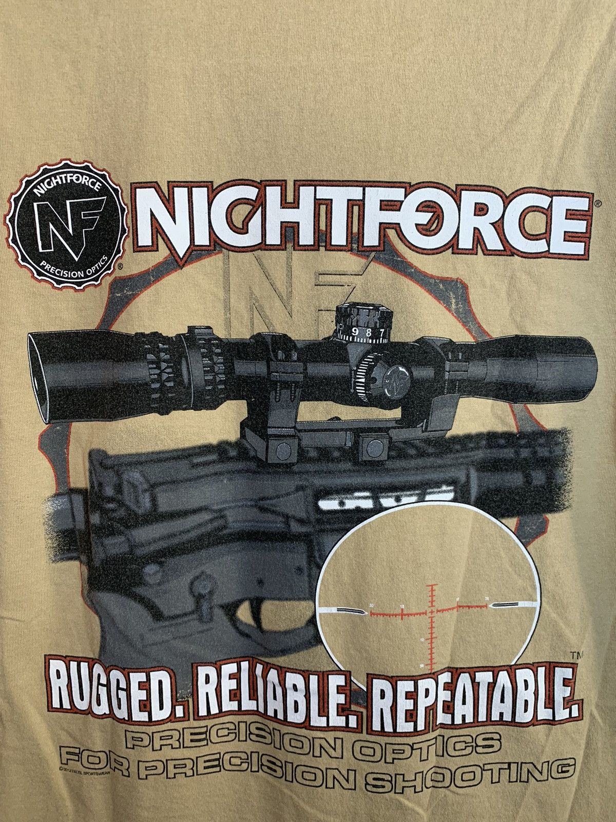 Vintage *RARE* Vintage NightForce Precision Optics Rifle Scope Shirt Size US M / EU 48-50 / 2 - 3 Thumbnail