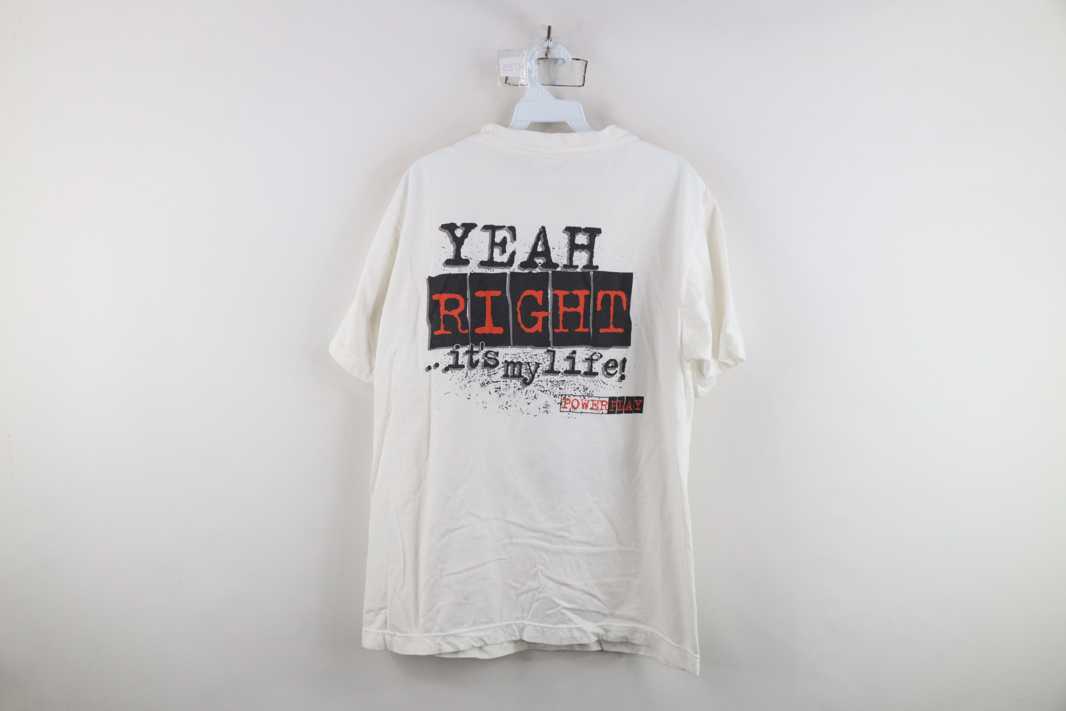 Vintage Vintage 90s Streetwear A Game Yeah Right Basketball T-Shirt Size US L / EU 52-54 / 3 - 11 Thumbnail