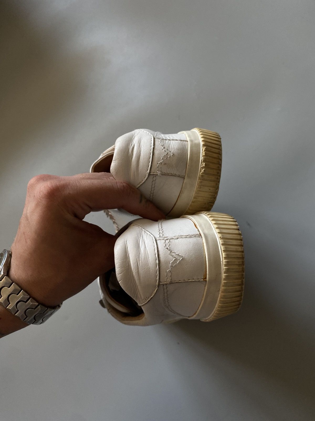 Diesel DIESEL y2k leather sneakers with metal buttons Size US 9 / IT 39 - 3 Thumbnail