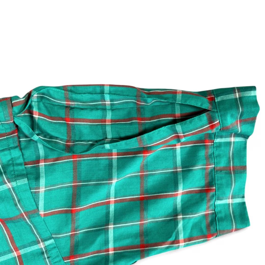 Vintage VINTAGE Manhattan Shirt Adult MEDIUM Green Plaid Button-Down 80s Casual Mens Size US M / EU 48-50 / 2 - 7 Thumbnail