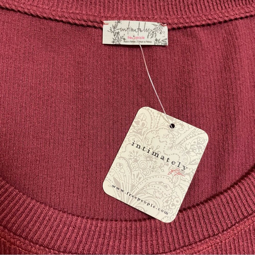Free People NWT New $50 Free People Hi Hon Long Sleeve Rib Bodysuit Siz Size L / US 10 / IT 46 - 6 Thumbnail