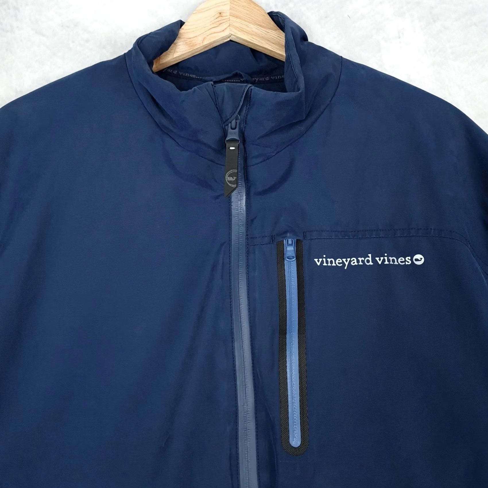 Vineyard Vines Vineyard Vines Jacket Mens Large Blue Performance Full Zip Windbreaker Outdoor Jacket Size US L / EU 52-54 / 3 - 2 Thumbnail
