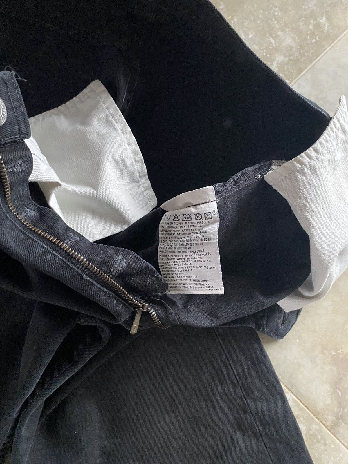 Levi's Vintage Levis Baggy 590 Jeans Made in Usa 2000s Y2K Black Size US 34 / EU 50 - 11 Thumbnail