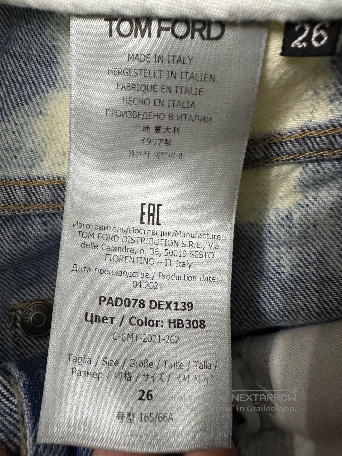 Tom Ford TOM FORD Blue Jeans Size 26. Size 26" / US 2 / IT 38 - 4 Thumbnail