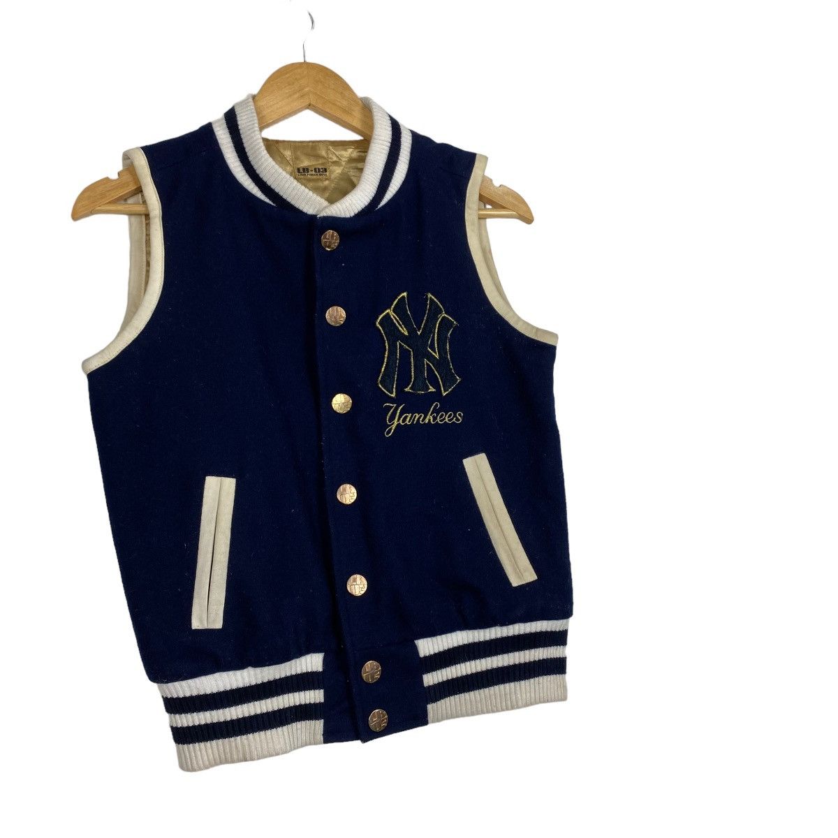 MLB New York Yankees Small Logo Wool Vest Size US S / EU 44-46 / 1 - 4 Thumbnail
