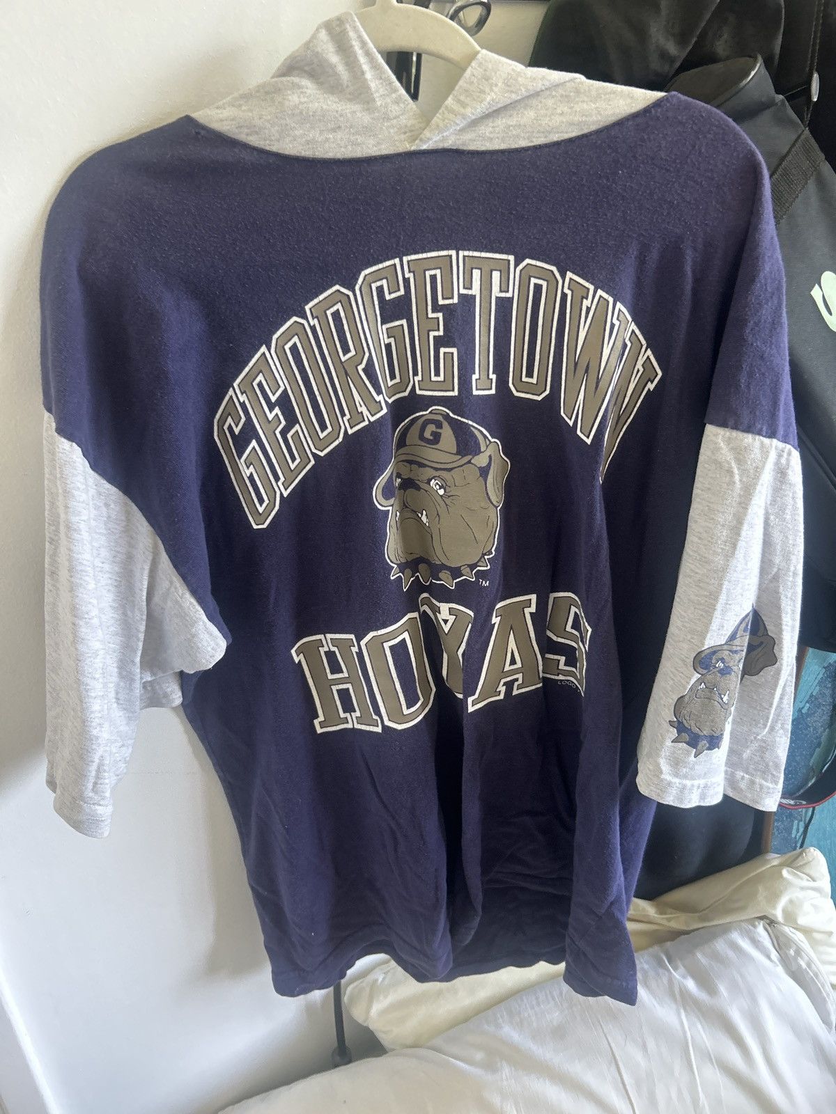 Logo 7 Georgetown Hoyas short sleeve hooded tee Size US XL / EU 56 / 4 - 3 Thumbnail