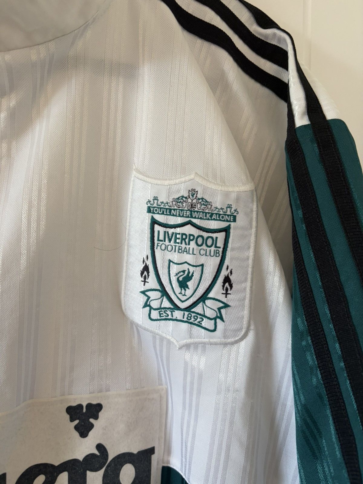 Liverpool adidas 1995/1996 wyjazdowa Vintage — zdjęcie 4
