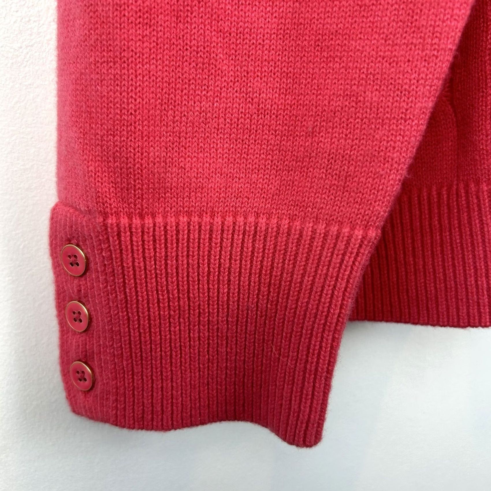 Talbots VINTAGE Talbots Sweater Women 2X Cable Knit Wool Blend Hot Pink Old Money Quiet Luxury Size XXL / US 16-18 / IT 52-54 - 4 Thumbnail