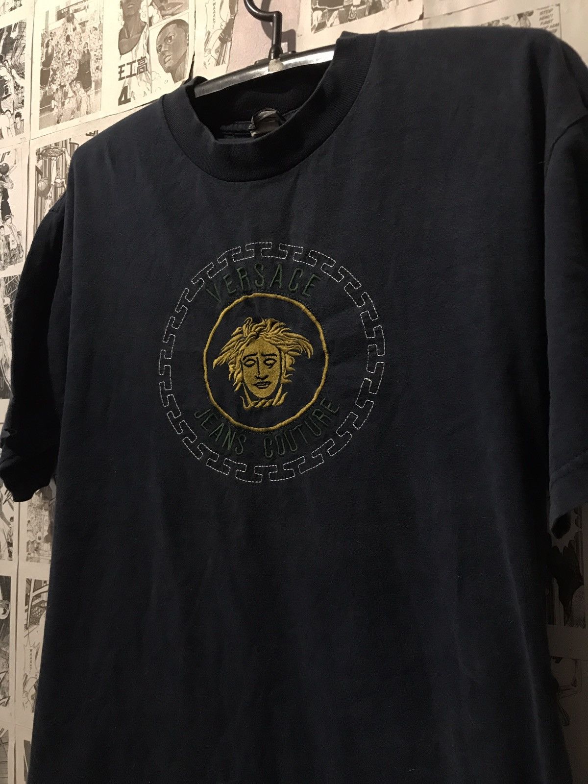 Versace × Versace Jeans Couture × Vintage Vintage Versace Jeans Couture Big LogoT-Shirt 90s Size US L / EU 52-54 / 3 - 4 Thumbnail
