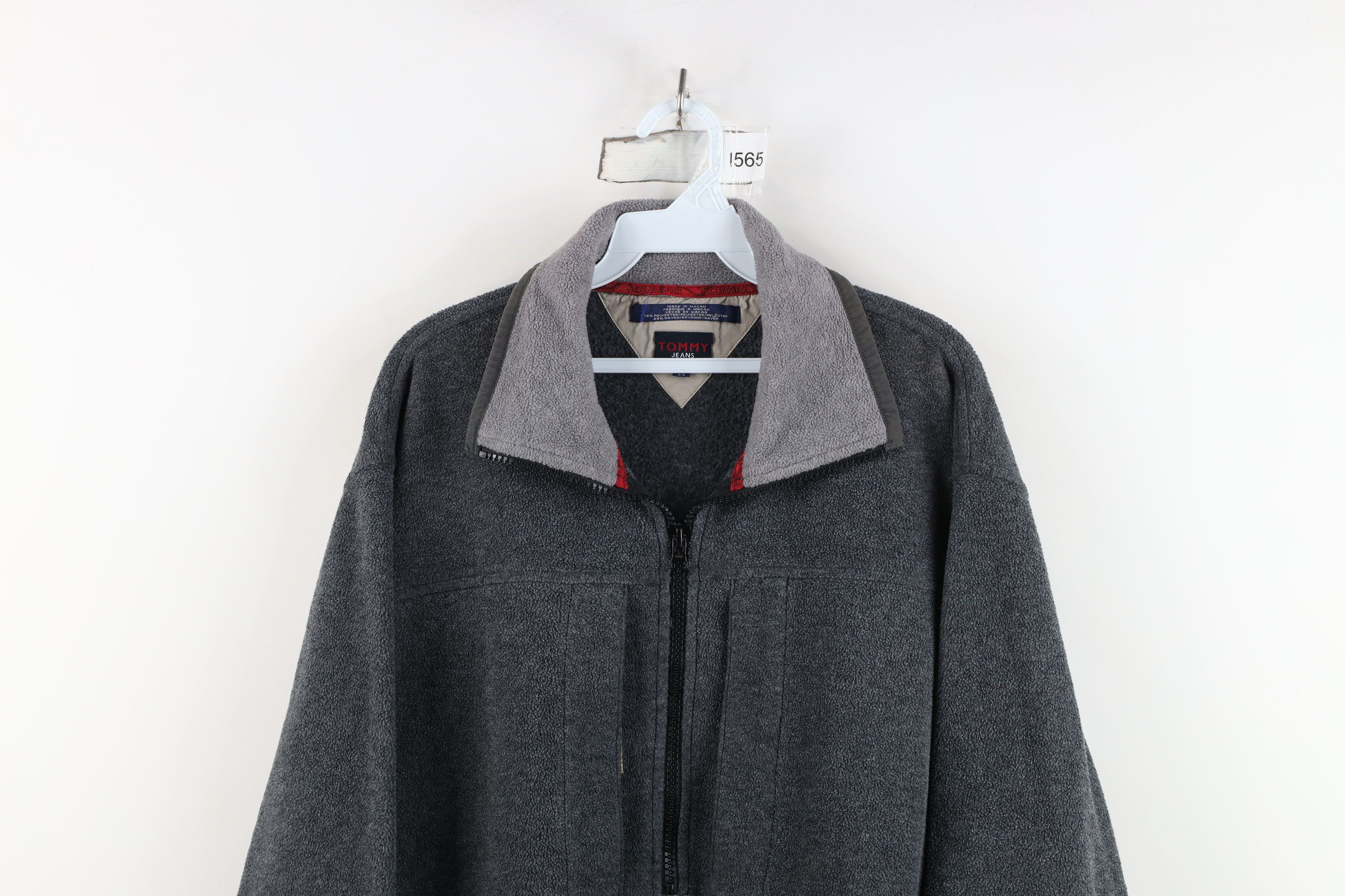 Tommy Hilfiger Vintage 90s Tommy Hilfiger Half Zip Fleece Pullover Jacket Size US L / EU 52-54 / 3 - 2 Thumbnail