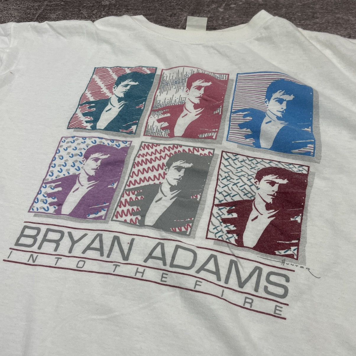 Band Tees Vintage 1987 Bryan Adams Into the Fire Single Stitch T Shirt Size US XL / EU 56 / 4 - 4 Thumbnail