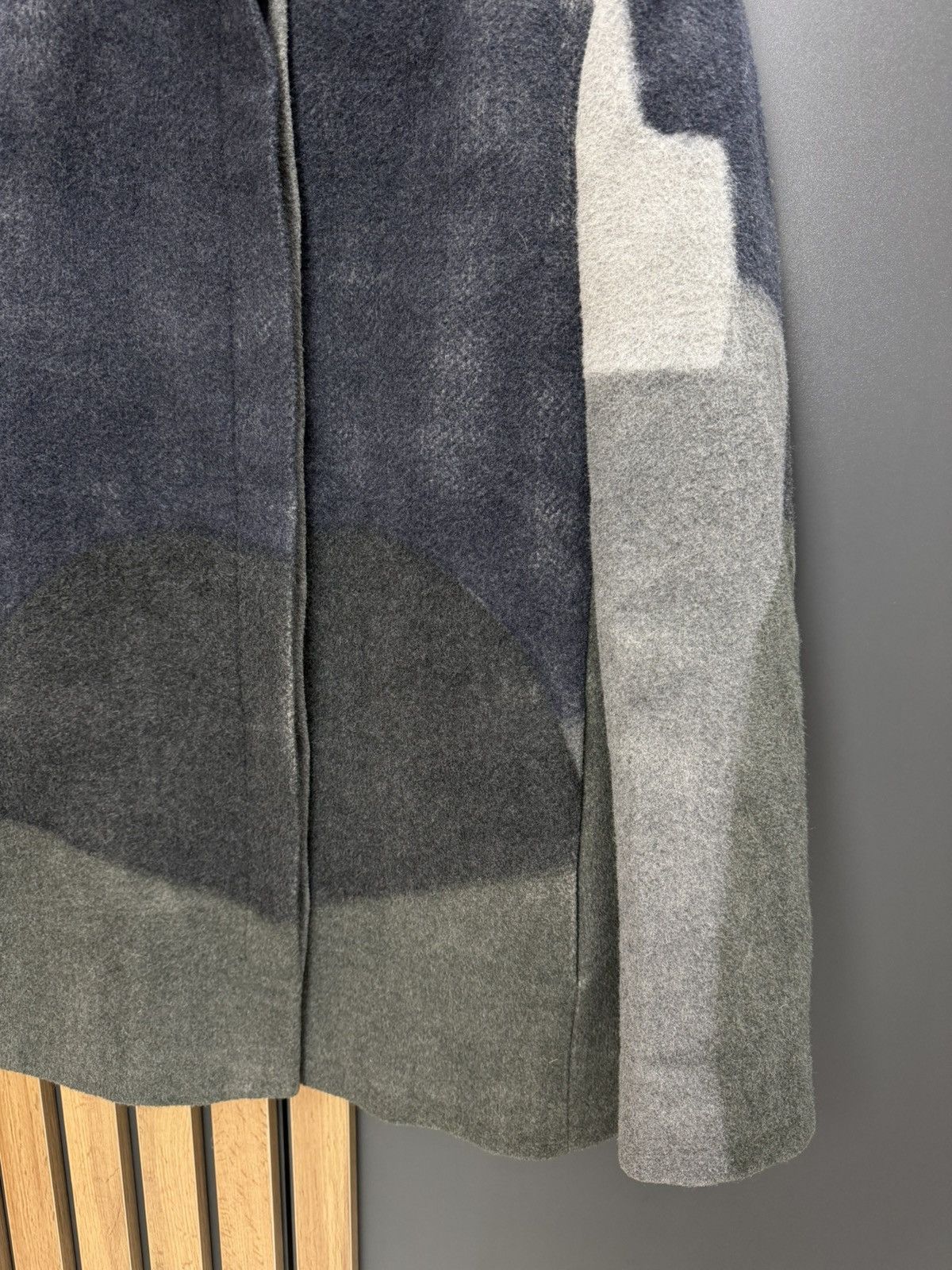 Jil Sander Jil Sander Women Wool Coat Grey Navy Colorblock Size 42 Size M / US 6-8 / IT 42-44 - 11 Thumbnail