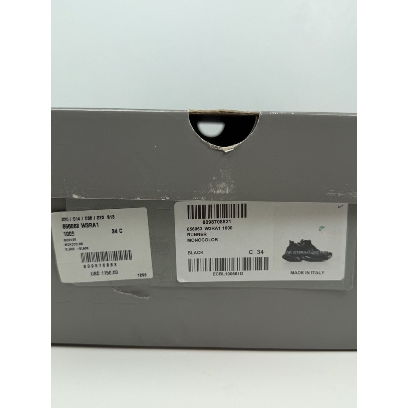 Balenciaga Size 34EU/4W - Balenciaga Runner Sneakers NEW Size US 4 / IT 34 - 10 Thumbnail