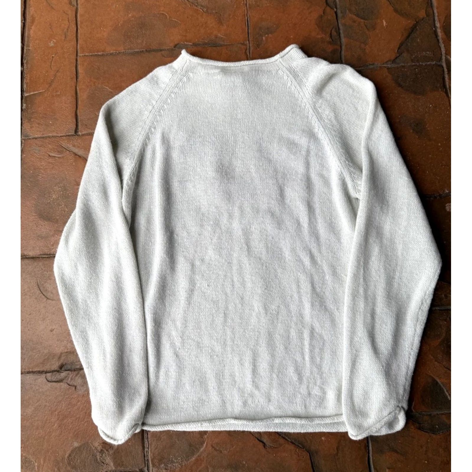 Disney VINTAGE Disney Mickey Mouse Knit Sweater Unisex Medium White Embroidered 80s Logo Crew Neck Pullover Knit Weather All Seasons Boys Mens Womens Size US M / EU 48-50 / 2 - 3 Thumbnail