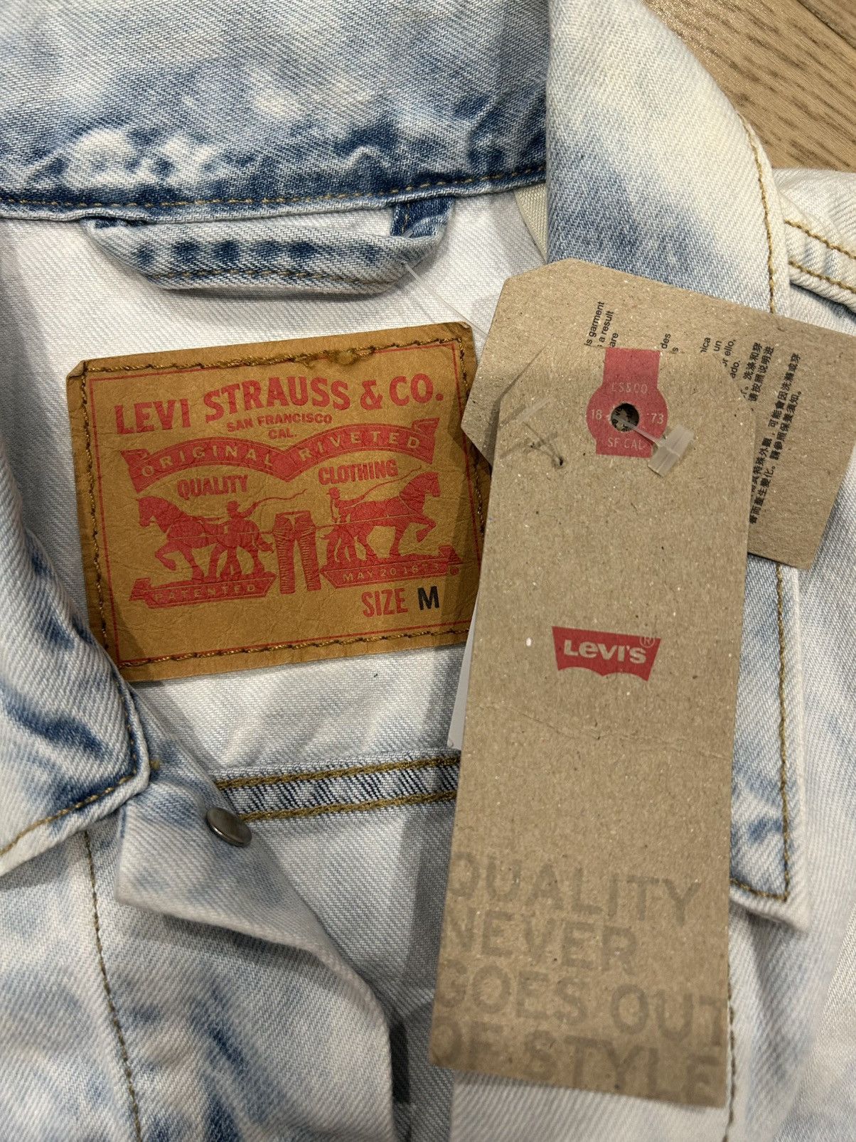 Levi's LEVI'S LIGHT BLUE JACKET Size US M / EU 48-50 / 2 - 3 Thumbnail