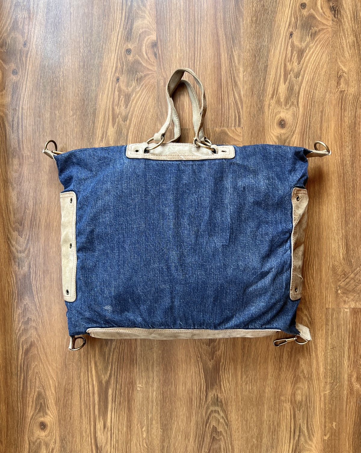 Yves Saint Laurent Rare YSL Rive Gauche Denim Tote / Shoulder / Duffle Bag Size ONE SIZE - 4 Thumbnail