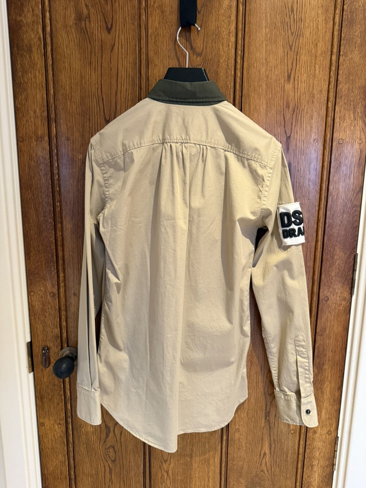 Dsquared2 FW12 Dsquared2 tan patch logo army shirt khaki 48 M L rare Size US M / EU 48-50 / 2 - 15 Thumbnail