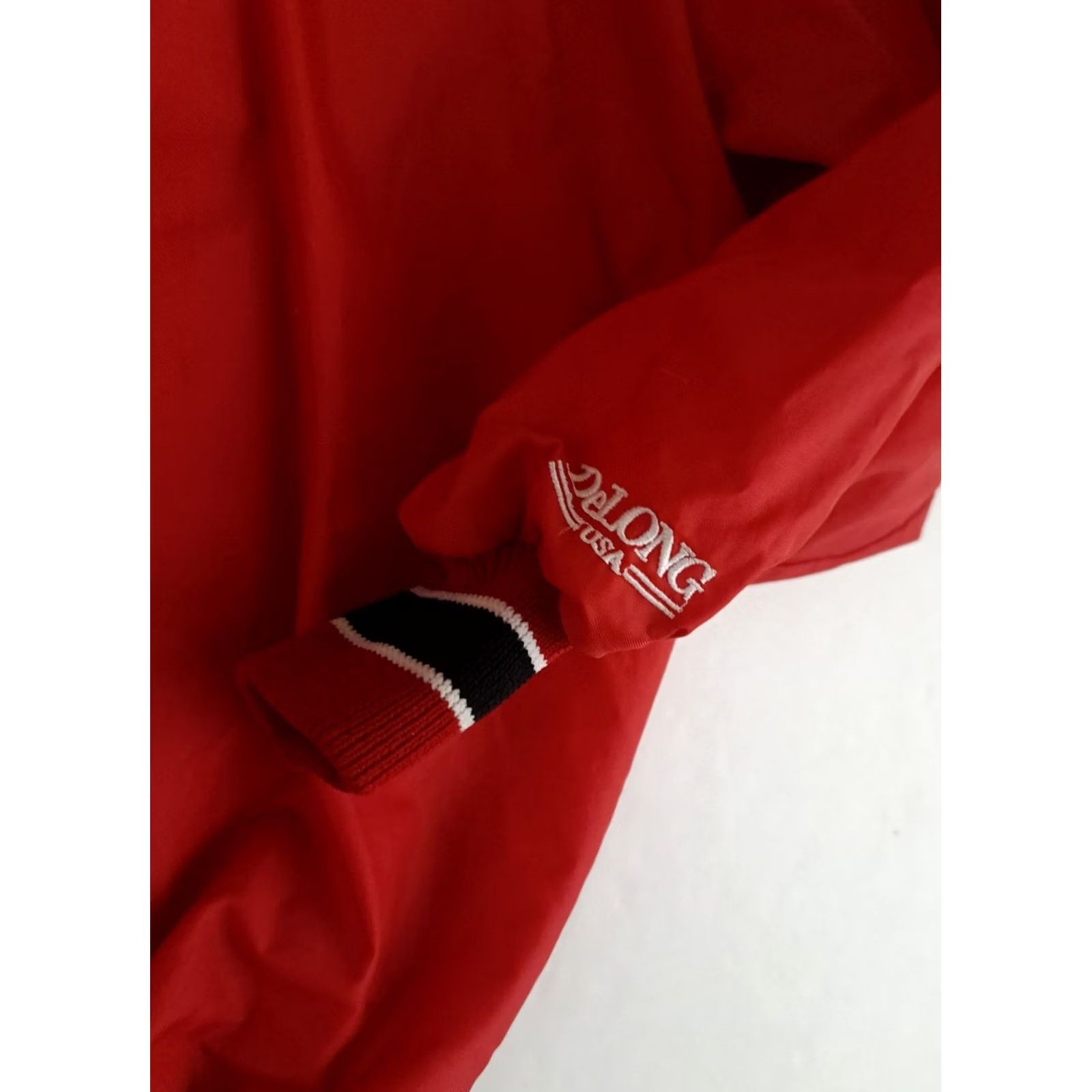 Red Wing VINTAGE DeLong Detroit Red Wings 1/4 Zip Pullover Bomber Jacket L Size US L / EU 52-54 / 3 - 3 Thumbnail