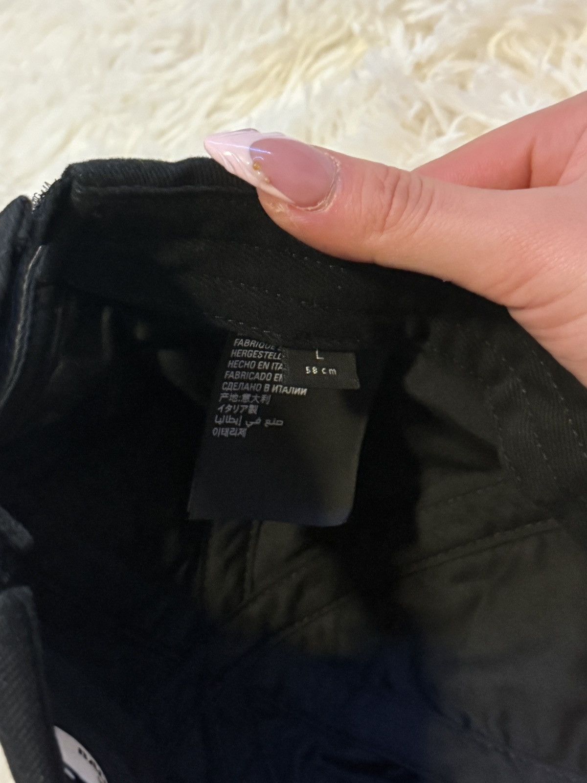 Balenciaga Black Balenciaga Logo Embroidered Hat Size ONE SIZE - 4 Thumbnail
