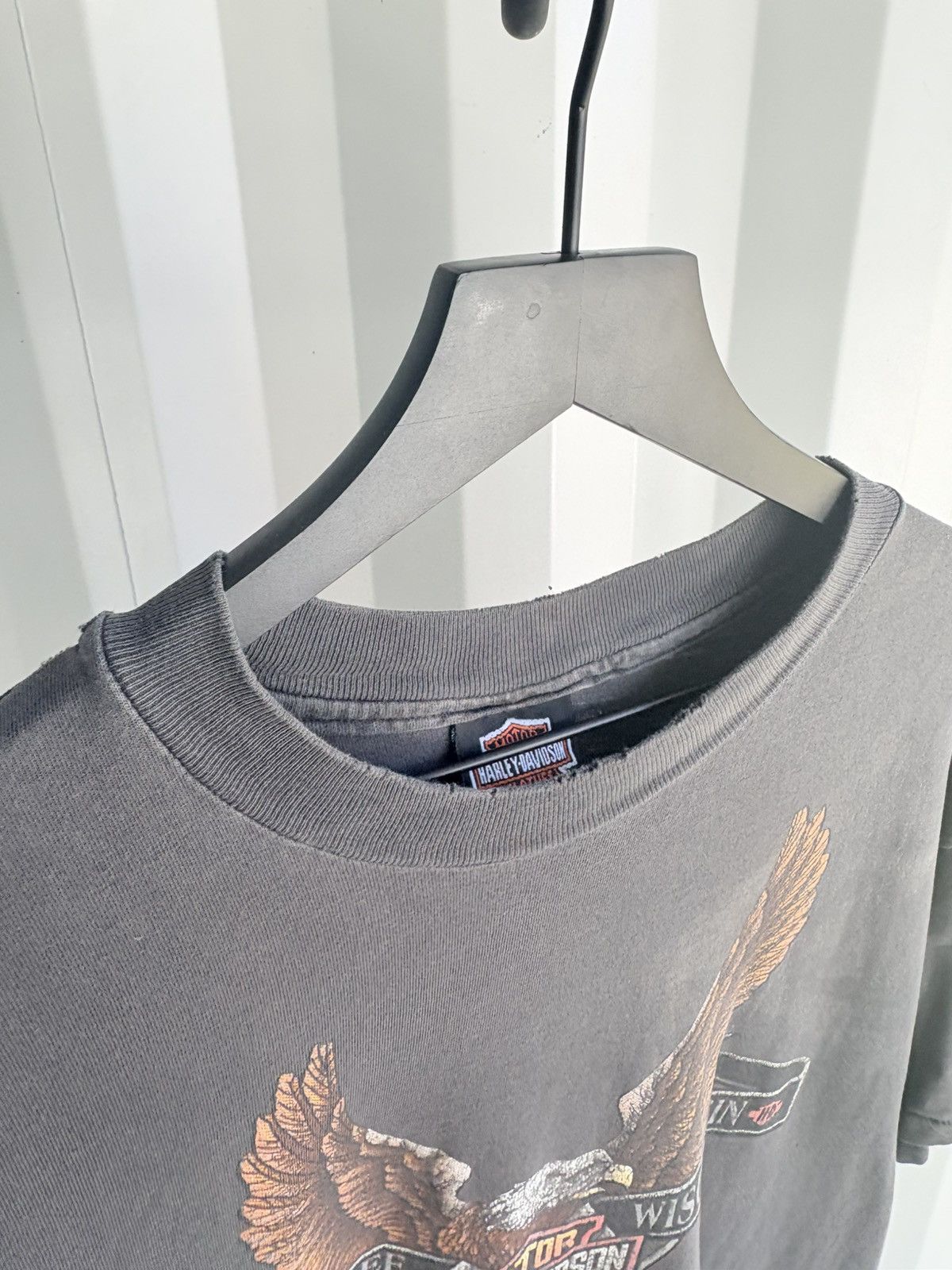 Harley Davidson Sun Faded Short Sleeve Shirt Thrashed Size US XL / EU 56 / 4 - 6 Thumbnail