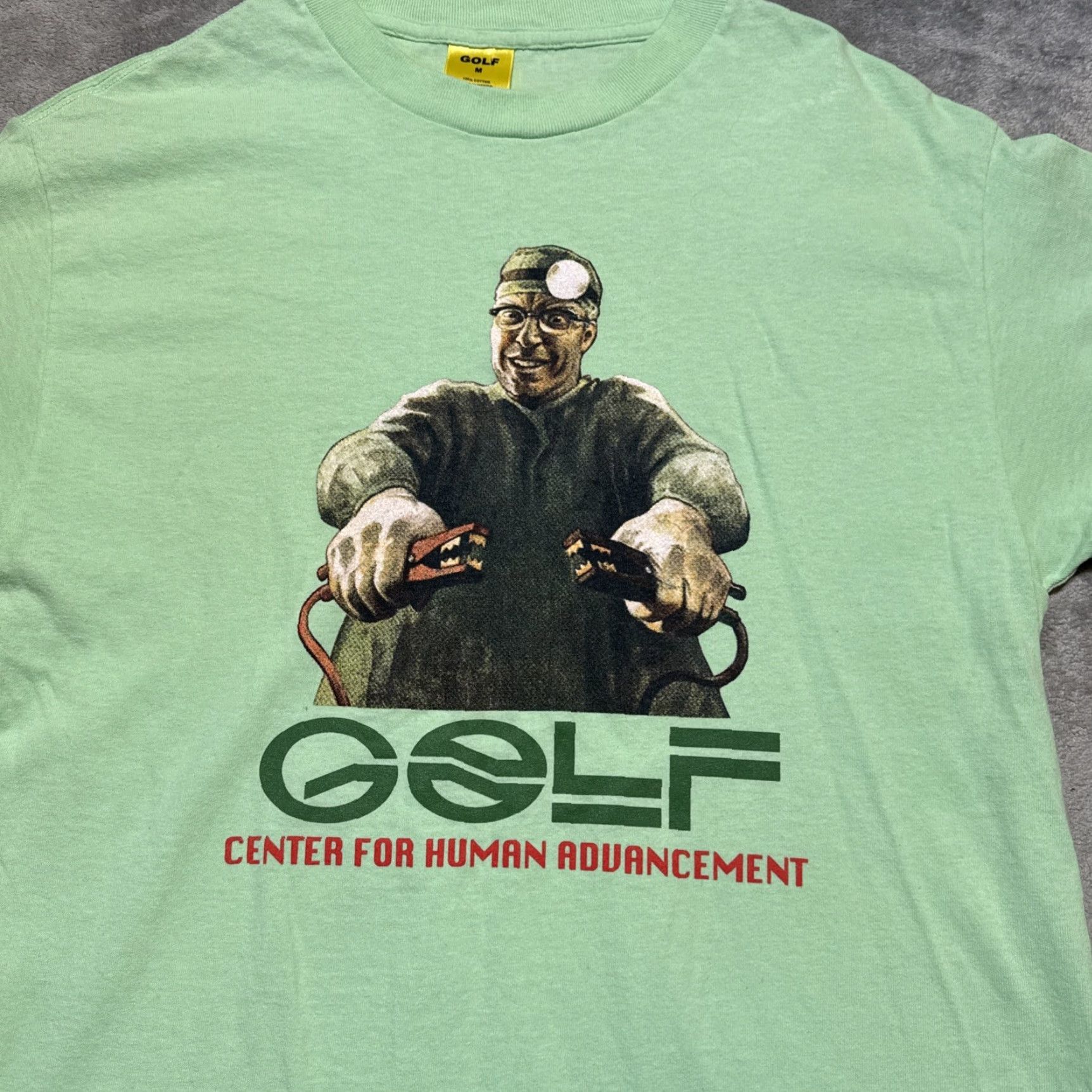 Golf Wang Golf Wang T-Shirt Mens M Green Tyler The Creator Center for Human Advancement Size US M / EU 48-50 / 2 - 2 Thumbnail