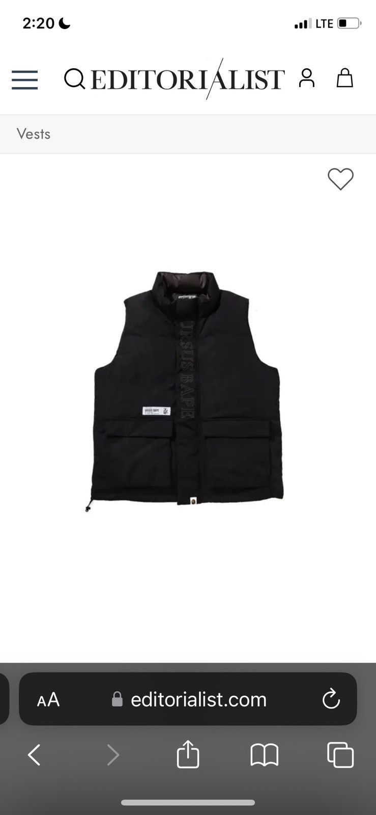Bape Bape Ursus Vest Size US M / EU 48-50 / 2 - 2 Thumbnail