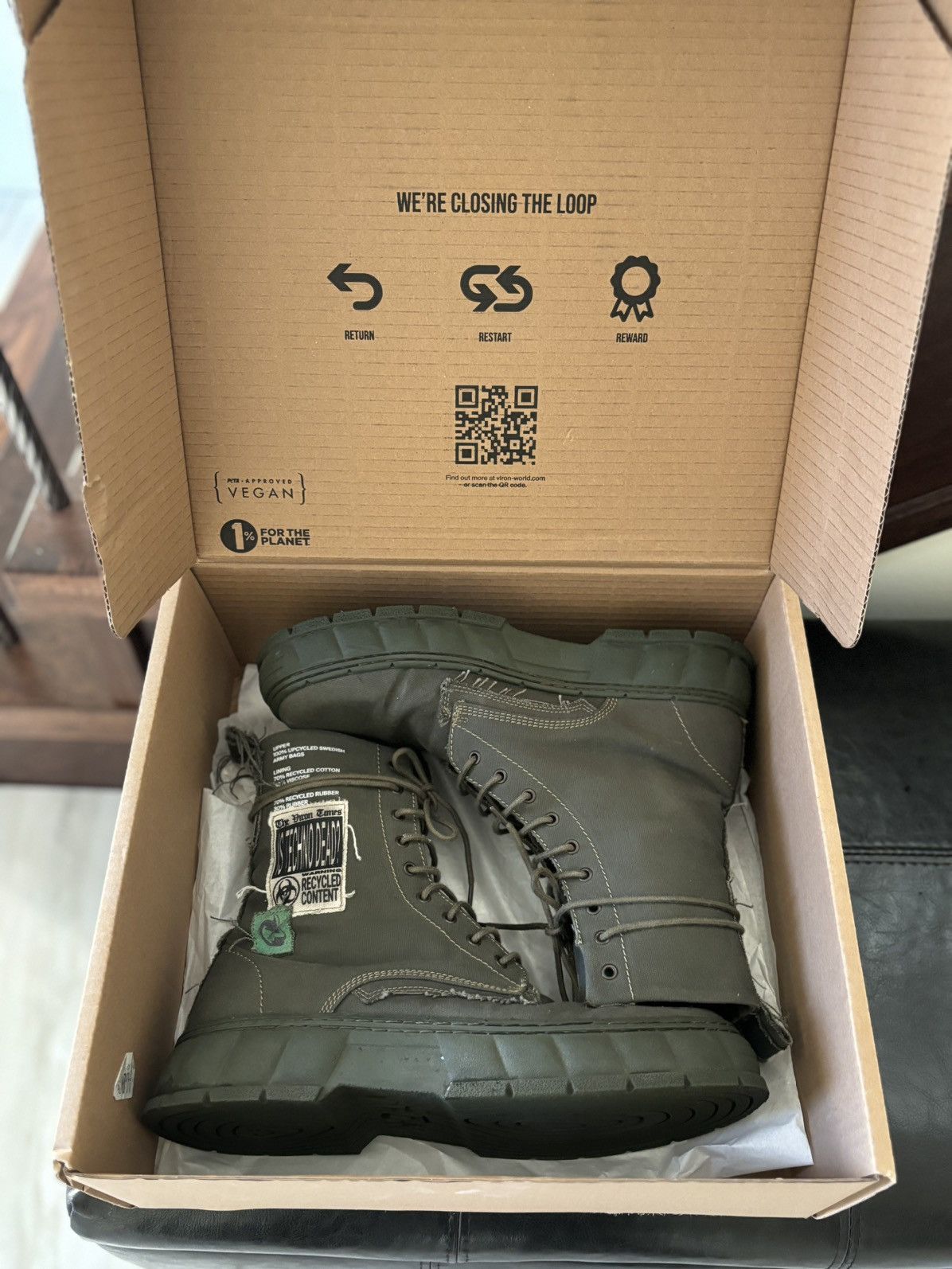 VIRON Viron 1992 Military Surplus Boots Size US 8 / EU 41 - 8 Thumbnail