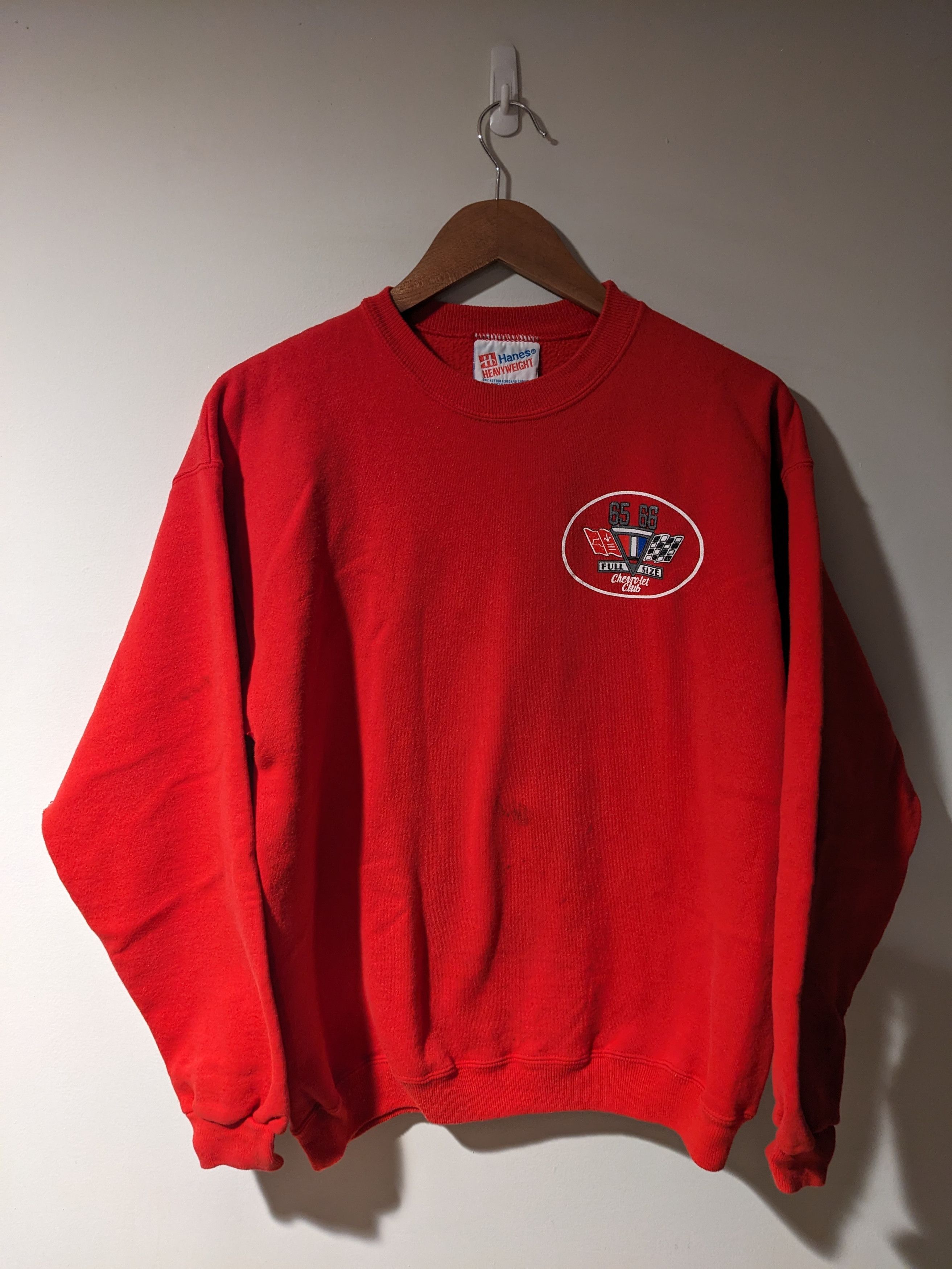 Chevrolet × Vintage Vintage Chevy Club Full Size Red Medium Sweatshirt Size US M / EU 48-50 / 2 - 1 Thumbnail