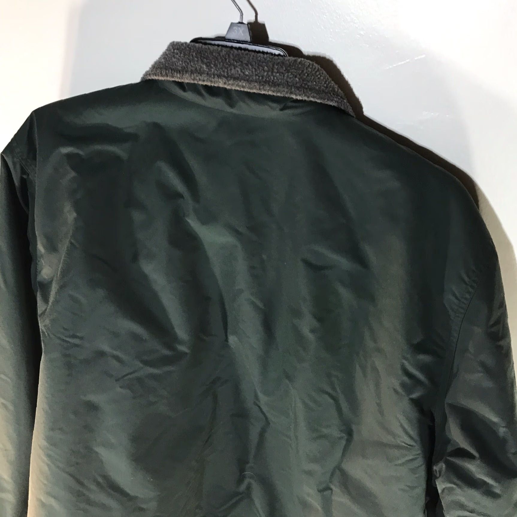 Vintage LL Bean Green Fleece Lined Full Zip Jacket Mens Size XL Size US XL / EU 56 / 4 - 6 Thumbnail
