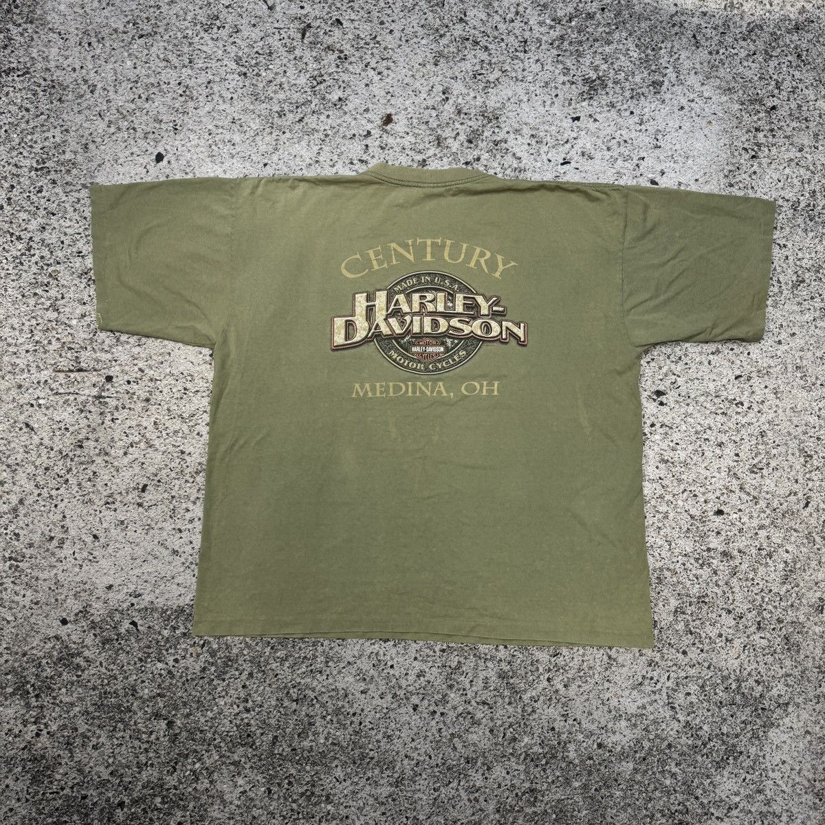Harley Davidson Thrashed Faded Distressed Harley Shirt ERD Grunge Biker WCC Size US XXL / EU 58 / 5 - 2 Thumbnail