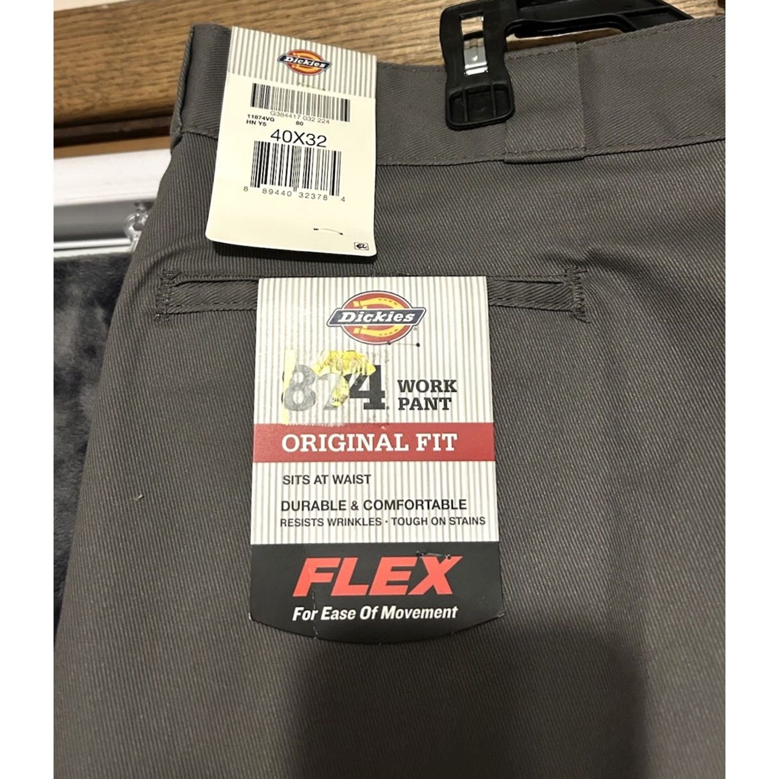 Dickies VINTAGE Dickies 874 Original Fit Work Pants 40x32 Gray Mens Regular Straight Pants Size US 40 / EU 56 - 4 Thumbnail