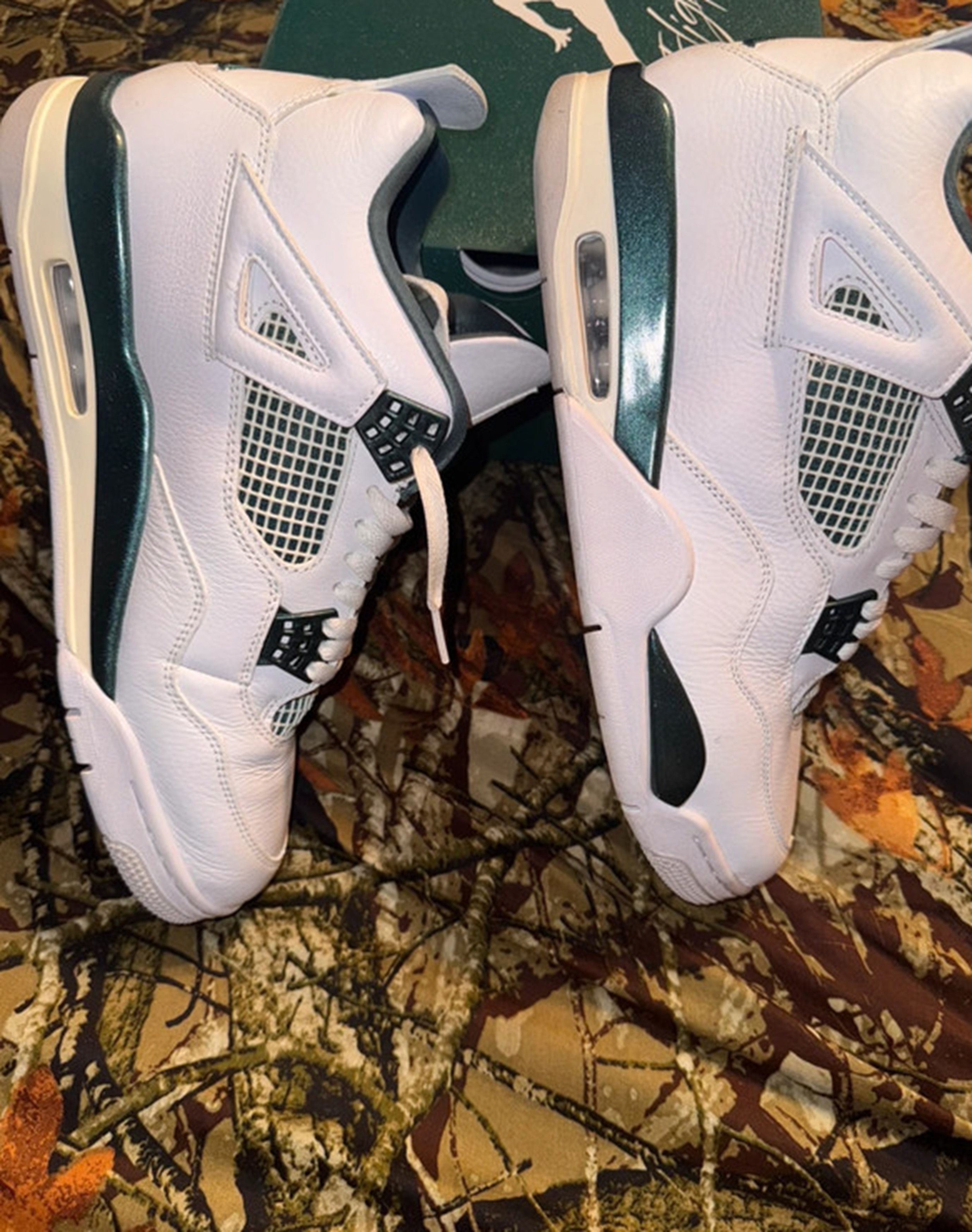 Jordan Brand 100% Authentic Jordan 4 oxidized green. Size US 11 / EU 44 - 2 Thumbnail