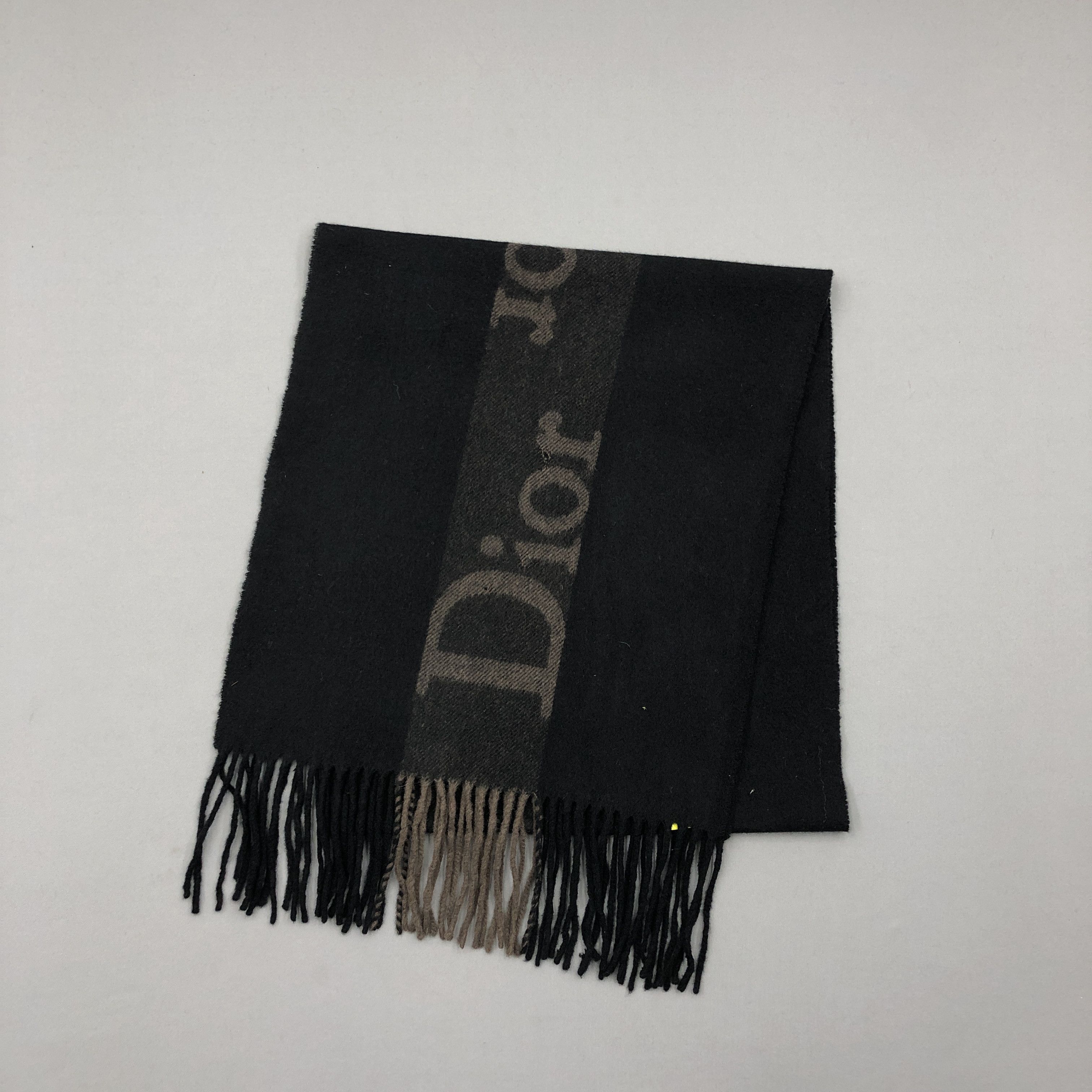 Christian Dior Monsieur Vintage Christian Dior Scarf Muffler Wool Cashmere Scarves Size ONE SIZE - 2 Thumbnail