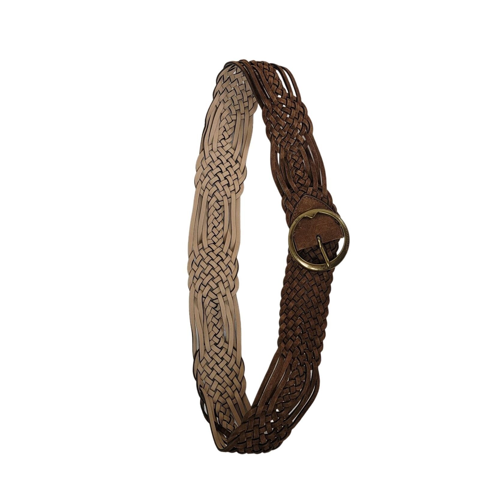 Polo Ralph Lauren Polo Ralph Lauren Woven Suede Leather Belt Brass Buckle Size ONE SIZE - 8 Thumbnail