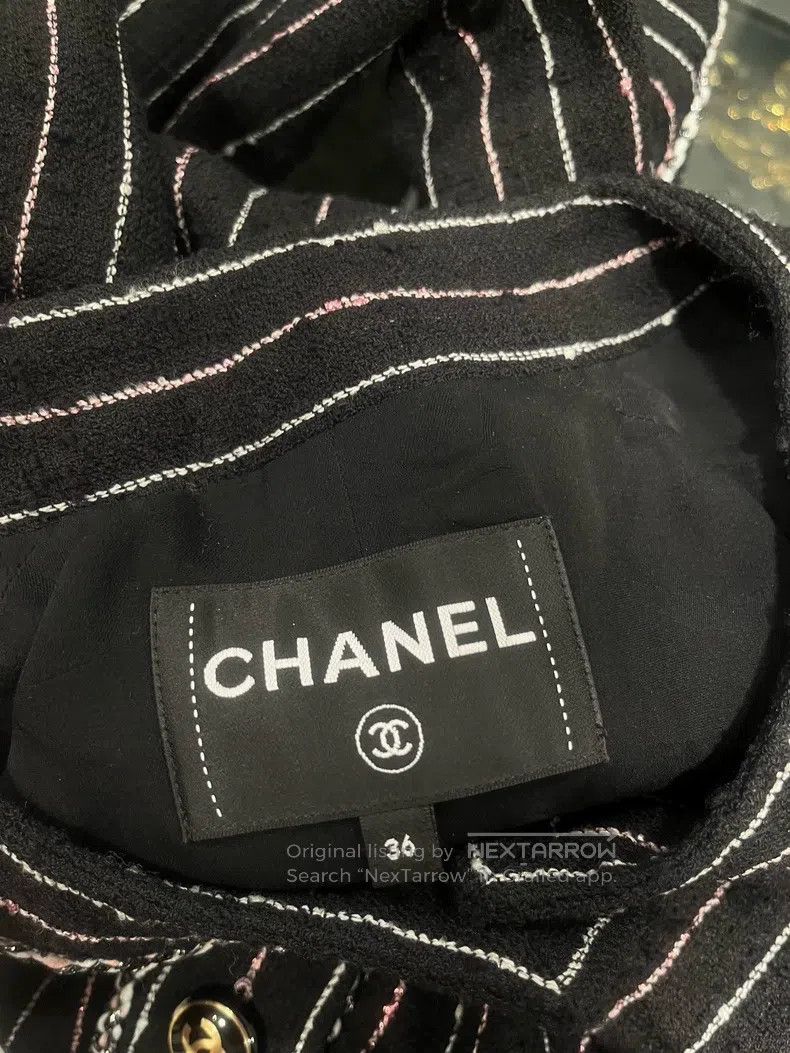 Chanel Chanel 23p black vertical striped jacket Size XS / US 0-2 / IT 36-38 - 3 Thumbnail