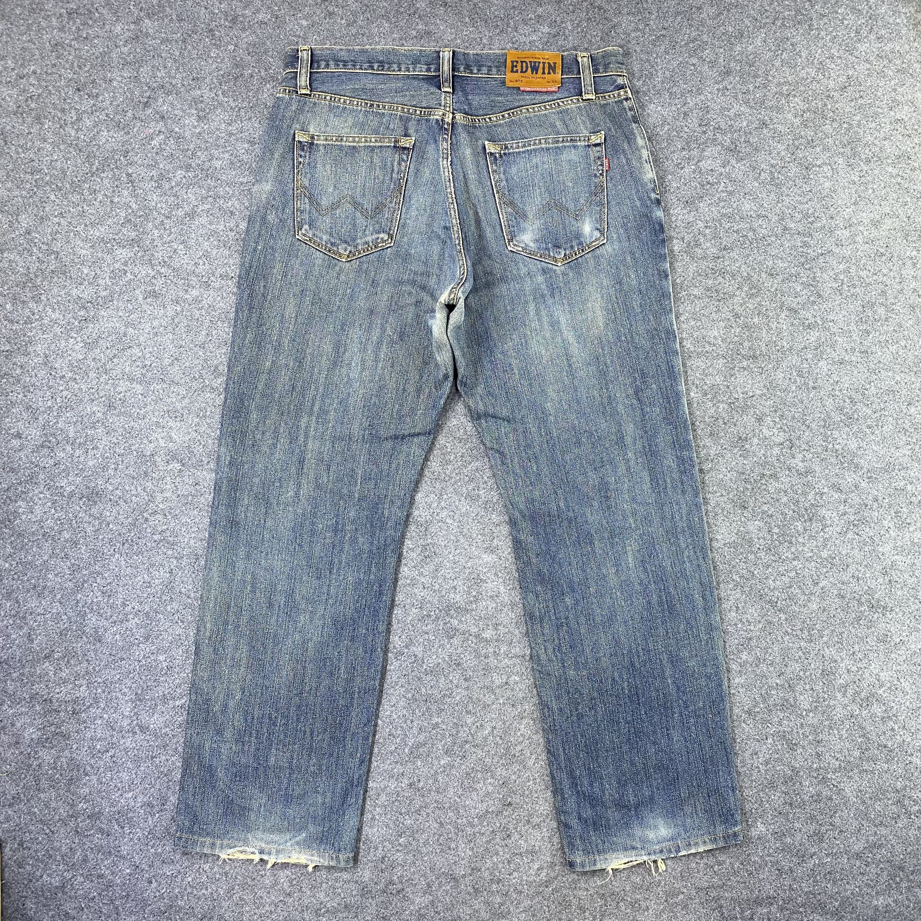 Edwin Vintage Edwin 404 Distressed Jeans - J1181 Size US 36 / EU 52 - 3 Thumbnail