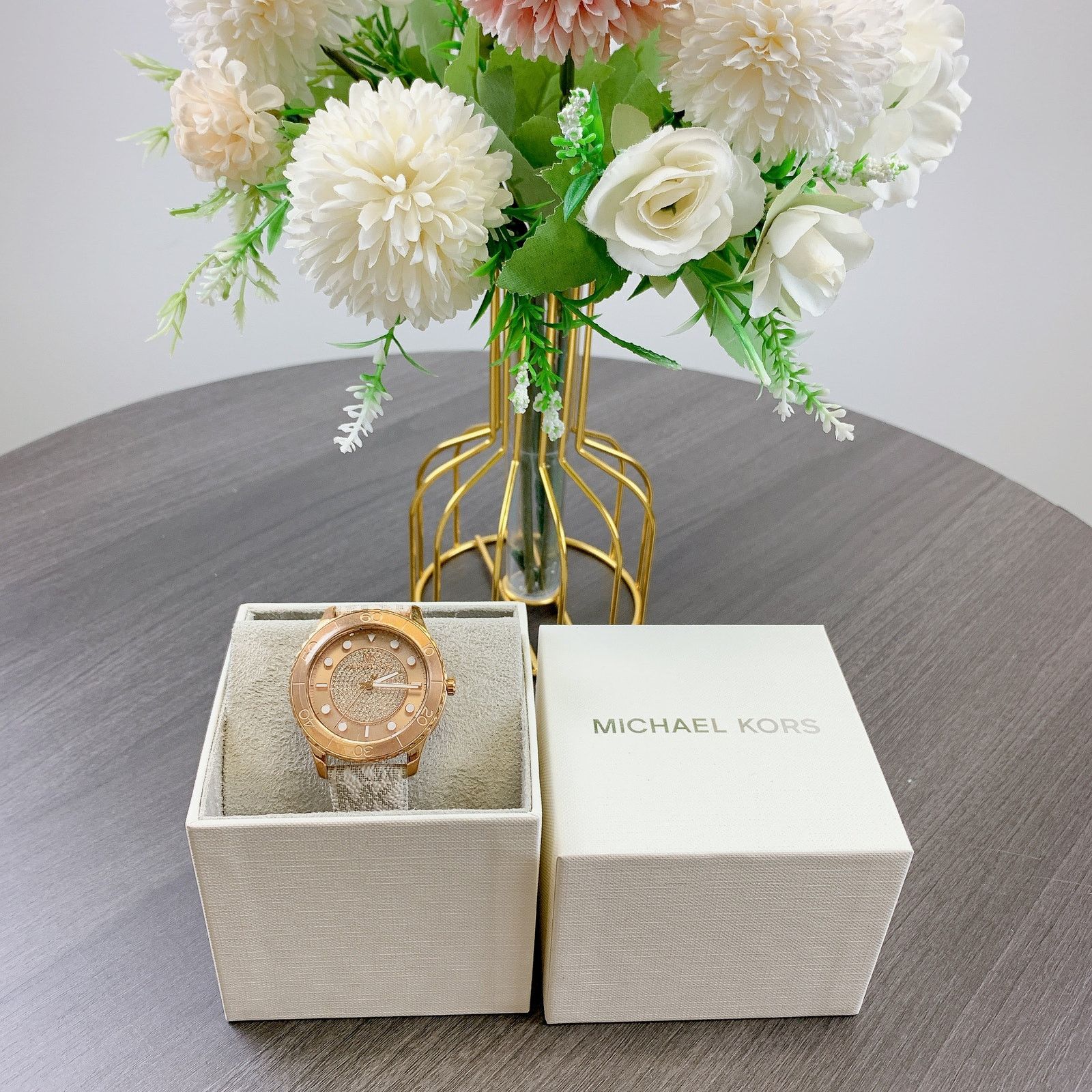 Michael Kors Michael Kors MK6980 runway quartz rose dial ladies watch Size ONE SIZE - 4 Thumbnail