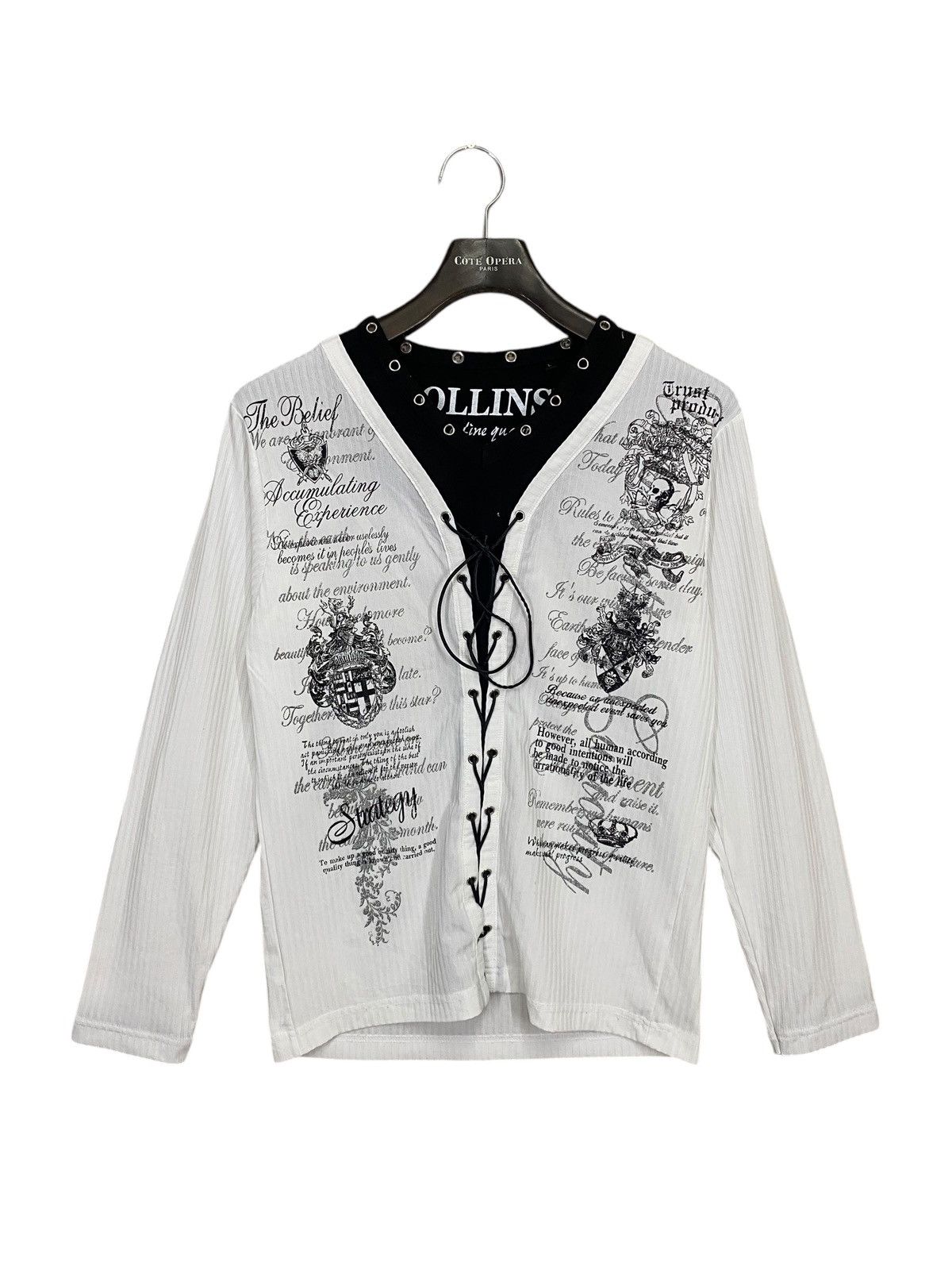 GOSTAR DE FUGA Japanase punk brand collins gothic skulls longsleeve tshirt Size US L / EU 52-54 / 3 - 1 Thumbnail
