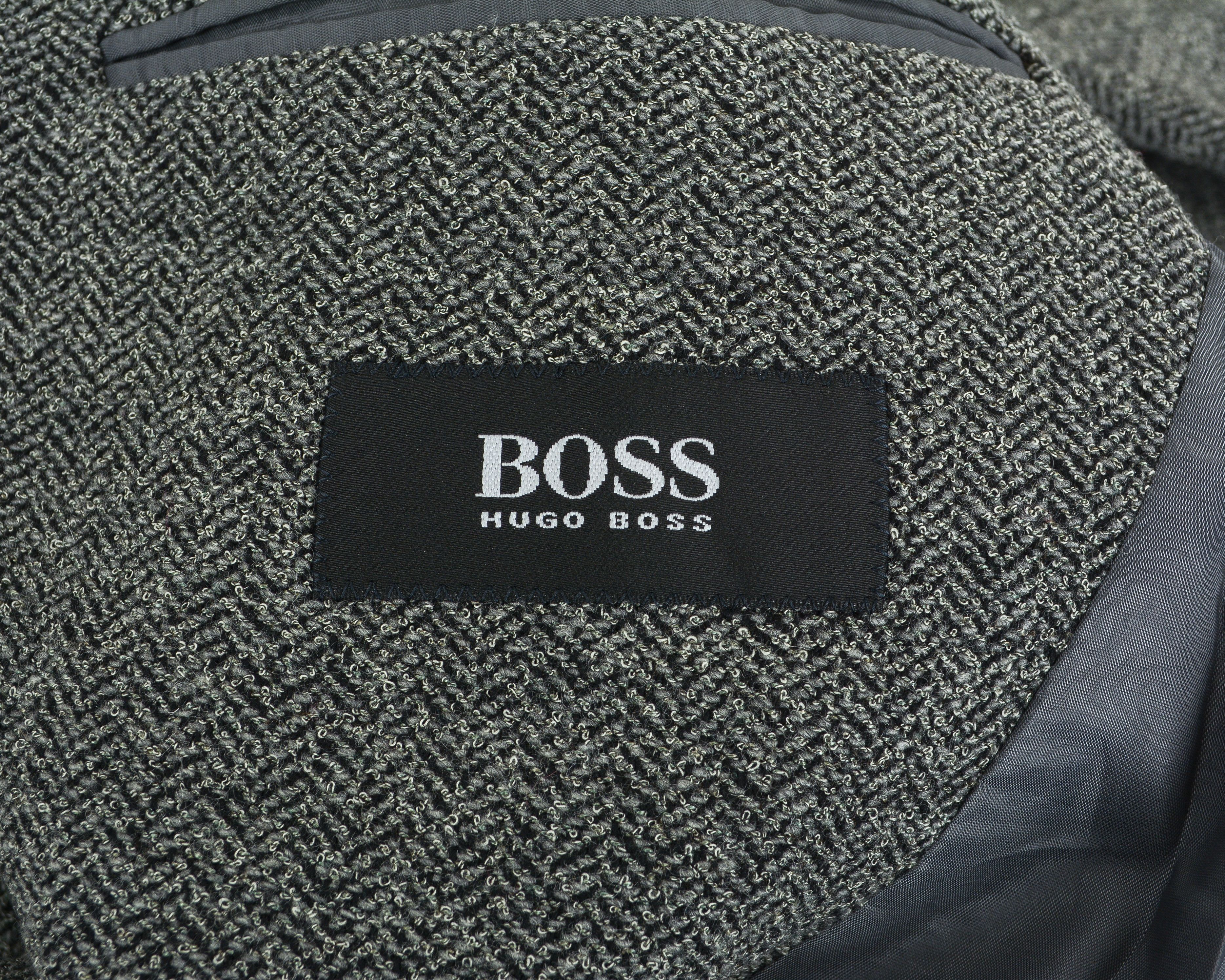 Hugo Boss Mars US 40 Wool Blazer Herringbone Tweed Suit Jacket M Size 40R - 11 Thumbnail