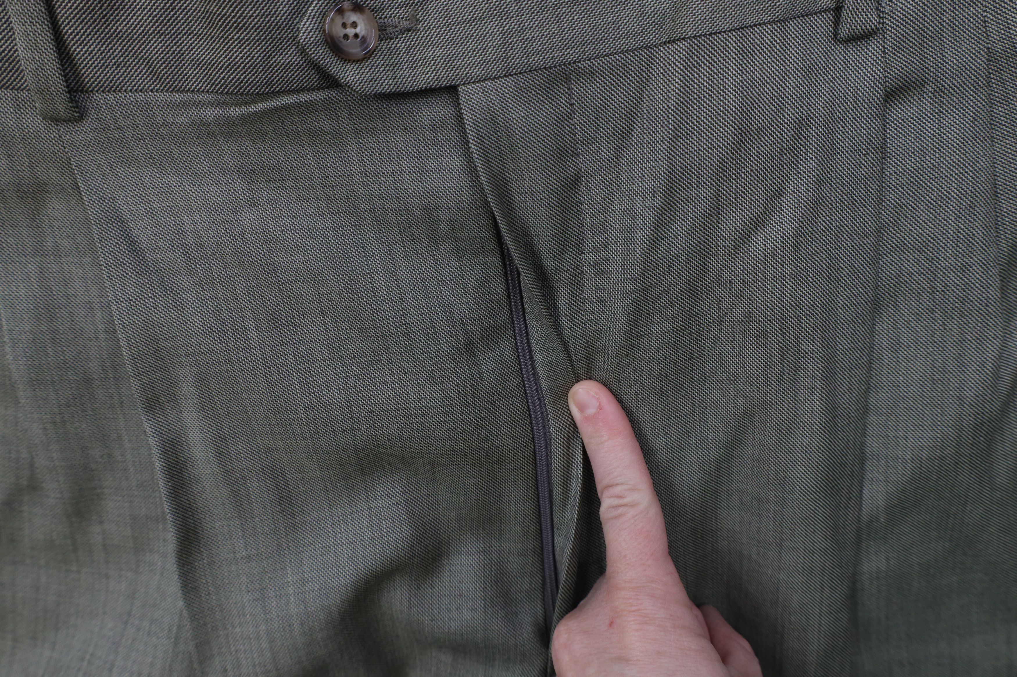Vintage Deadstock Vintage 90s Streetwear Merino Wool Wide Leg Pants Size US 40 / EU 56 - 6 Thumbnail