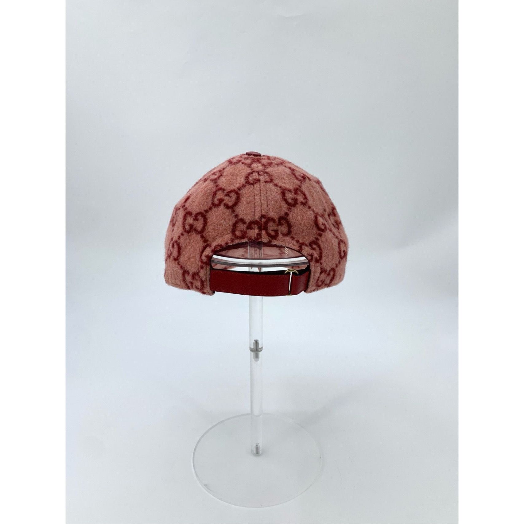 Gucci Gucci Pink Wool GG Pattern Baseball Cap With Adjustable Stra Size ONE SIZE - 5 Thumbnail