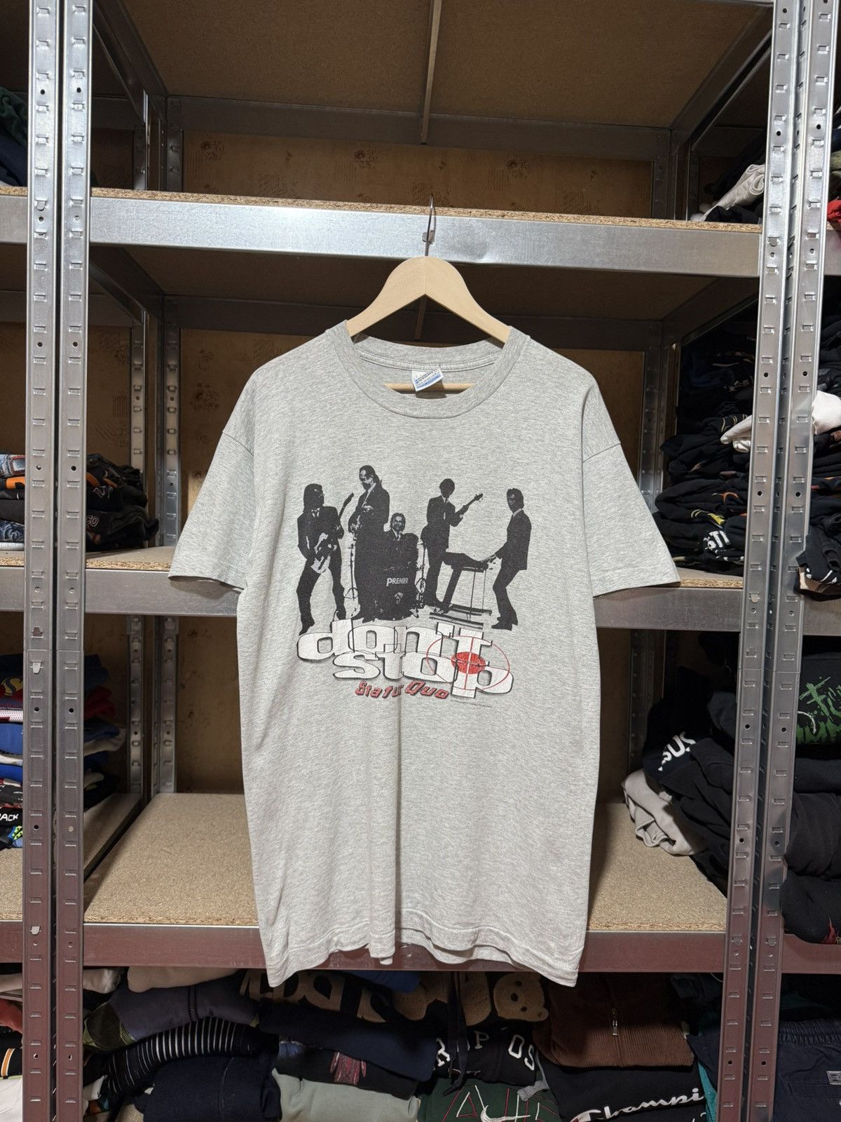 Band Tees × Vintage Vintage Status Quo Don’t Stop World Tour 1995 Retro T-Shirt Size US L / EU 52-54 / 3 - 1 Thumbnail