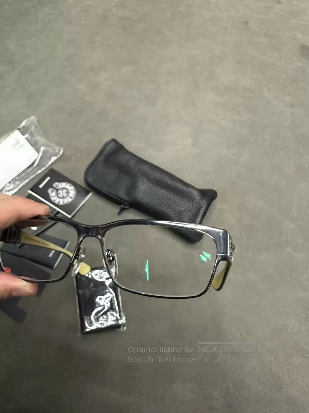 Chrome Hearts Chrome Hearts Horn Cross Eyeglasses Frame. Size ONE SIZE - 4 Thumbnail