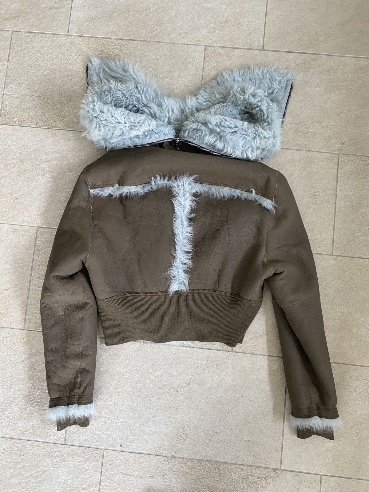 Rick Owens FW24 PORTERVILLE ALICE PARKA IN BLUE TOSCANA SHEARLING Size US M / EU 48-50 / 2 - 15 Thumbnail