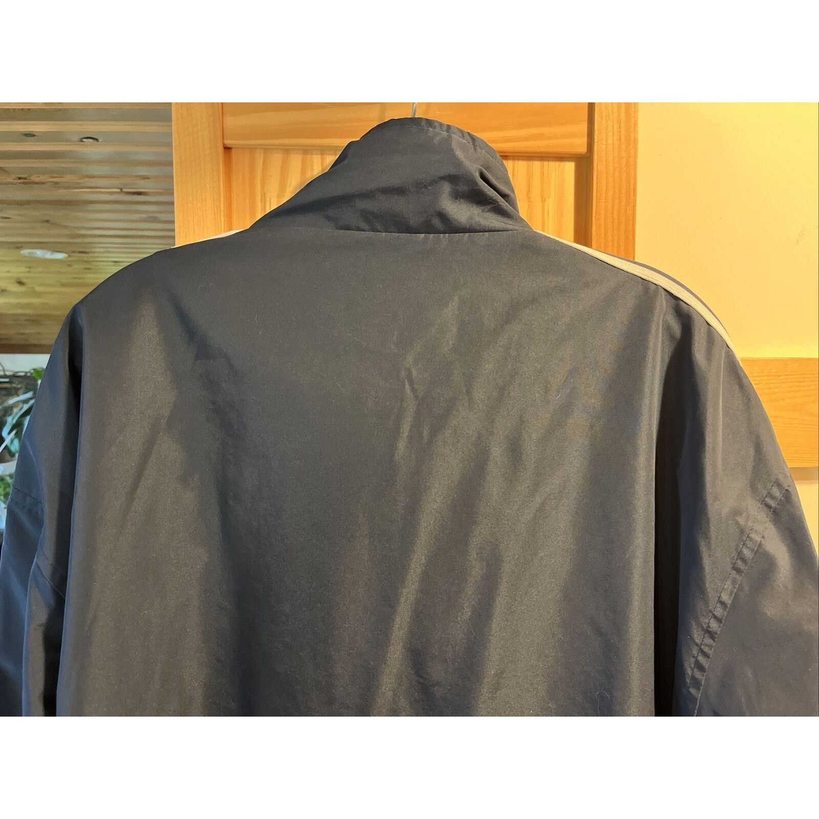 Tek Gear Tek Gear Men’s L Navy LS Zip up Mesh Nylon Poly Track Jacket Size US L / EU 52-54 / 3 - 11 Thumbnail
