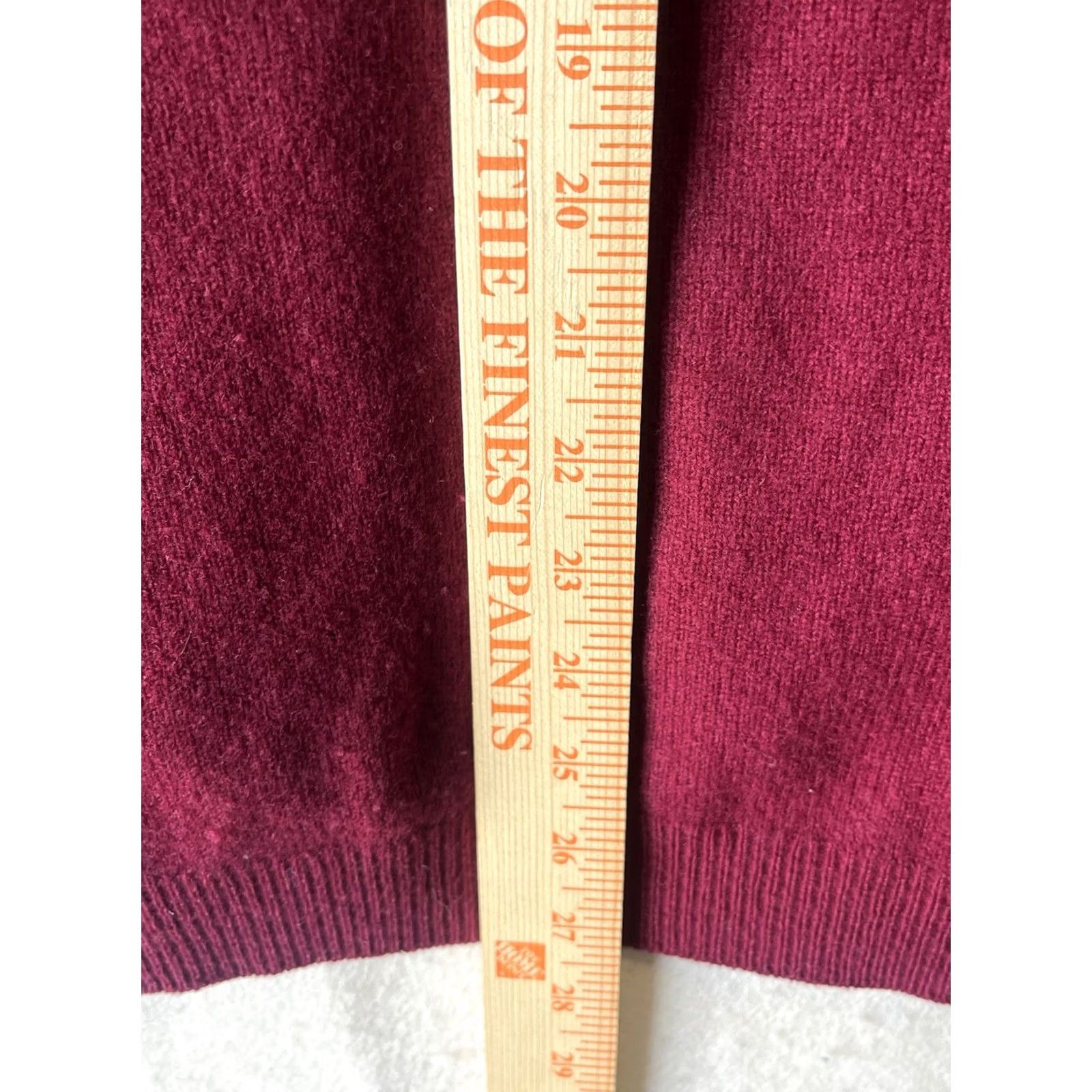Harrods VINTAGE Harrods Mens Cardigan Burgundy Pure Lambs wool Sz 58 Size US XXL / EU 58 / 5 - 4 Thumbnail
