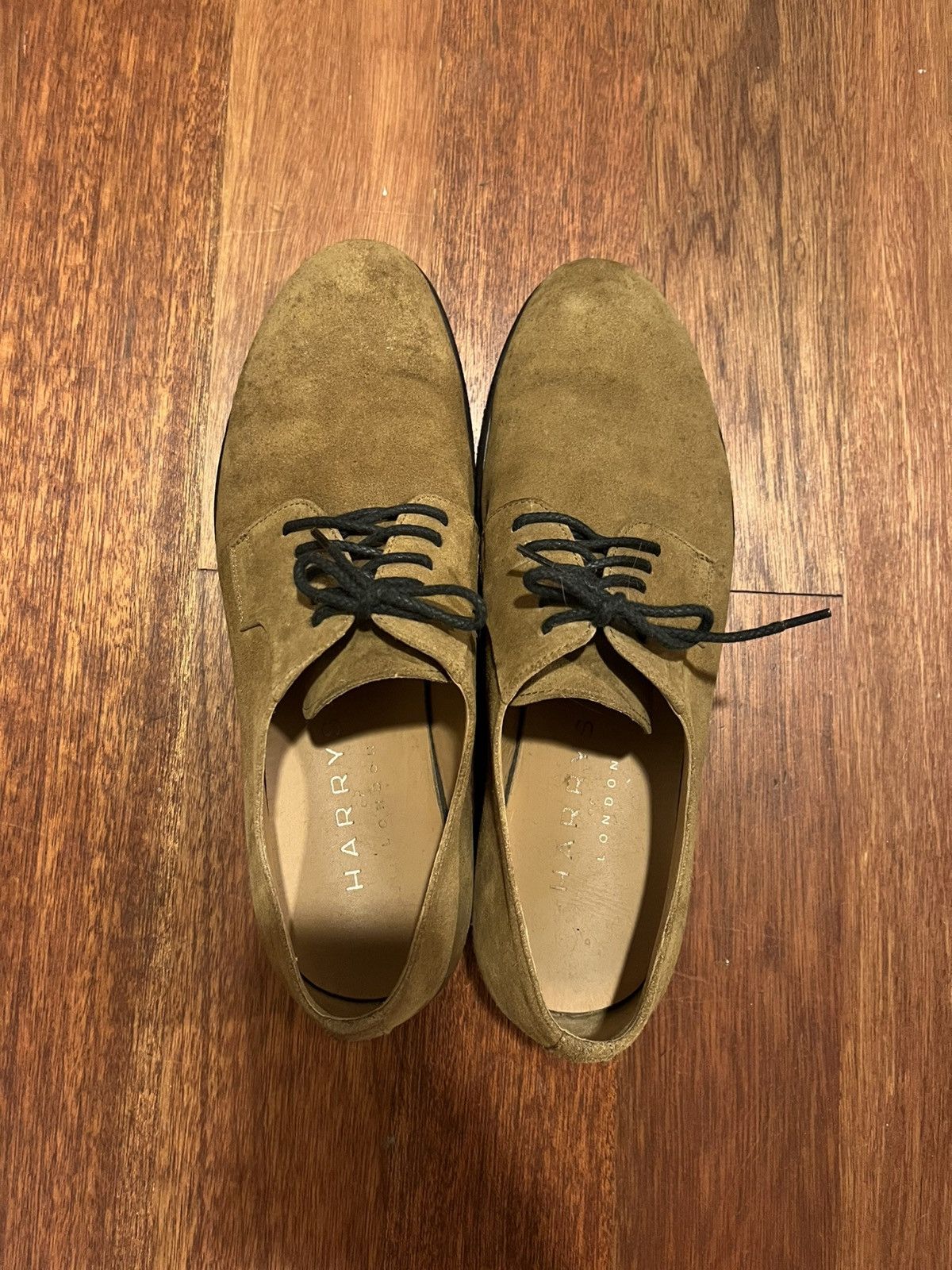 Harrys Of London Mustard suede leather derby Size US 10 / EU 43 - 2 Thumbnail