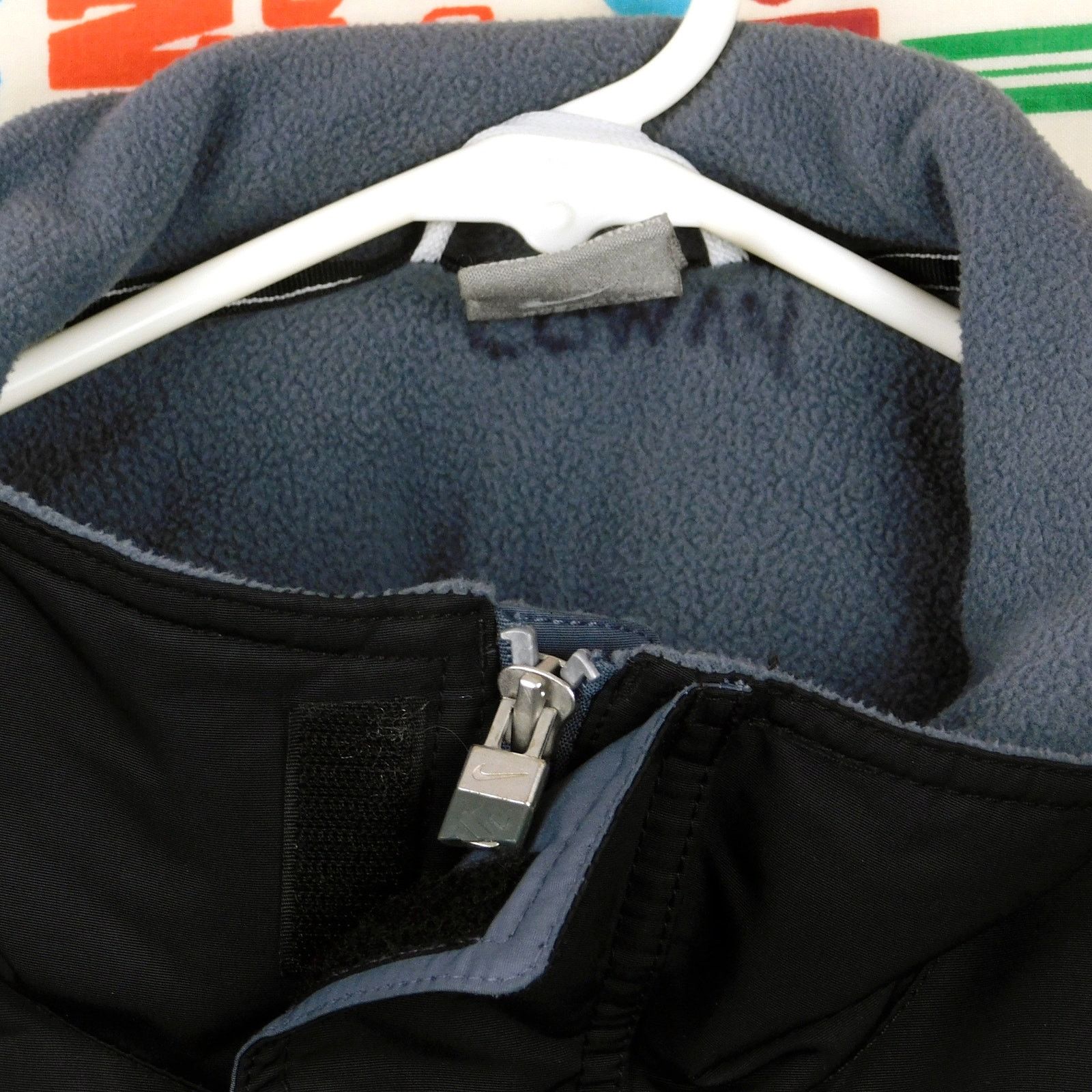 Nike Nike Fleece Lined Jacket Size L Gray Tag Black White Swoosh Size US L / EU 52-54 / 3 - 7 Thumbnail